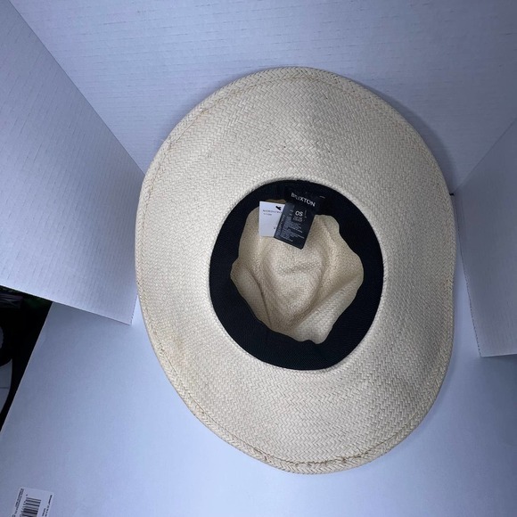 BRIXTON Mens Straw Summer Hat Packable NWT - Picture 6 of 8